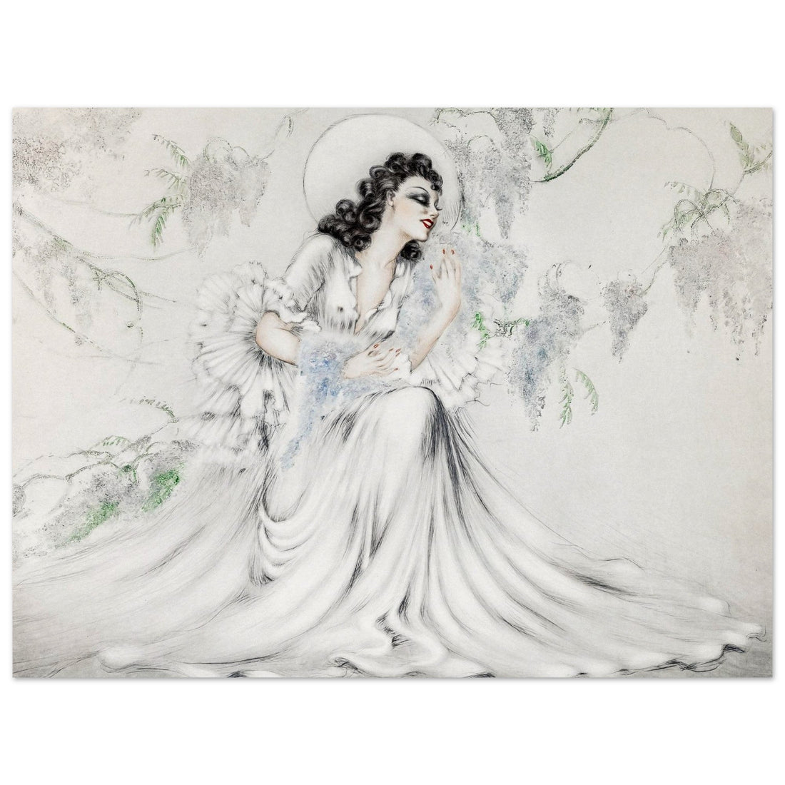 Louis Icart Wisteria (La Glycine)