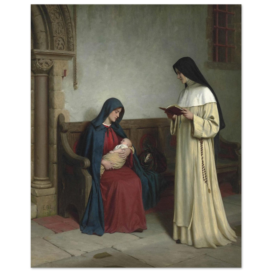 Edmund Blair Leighton painting Maternity