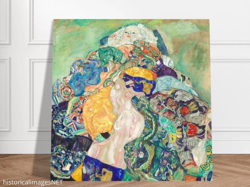 Gustav Klimt Baby cradle painting.