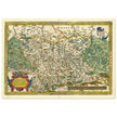 Ancient historic map of Saxony, Meissen, and Thuringia by Abraham Ortelius.