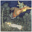 Edmund Dulac fairy tale vintage illustration: The Fire Bird .
