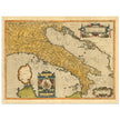 Ancient map of Italy by Abraham Ortelius. Vintage historic map.