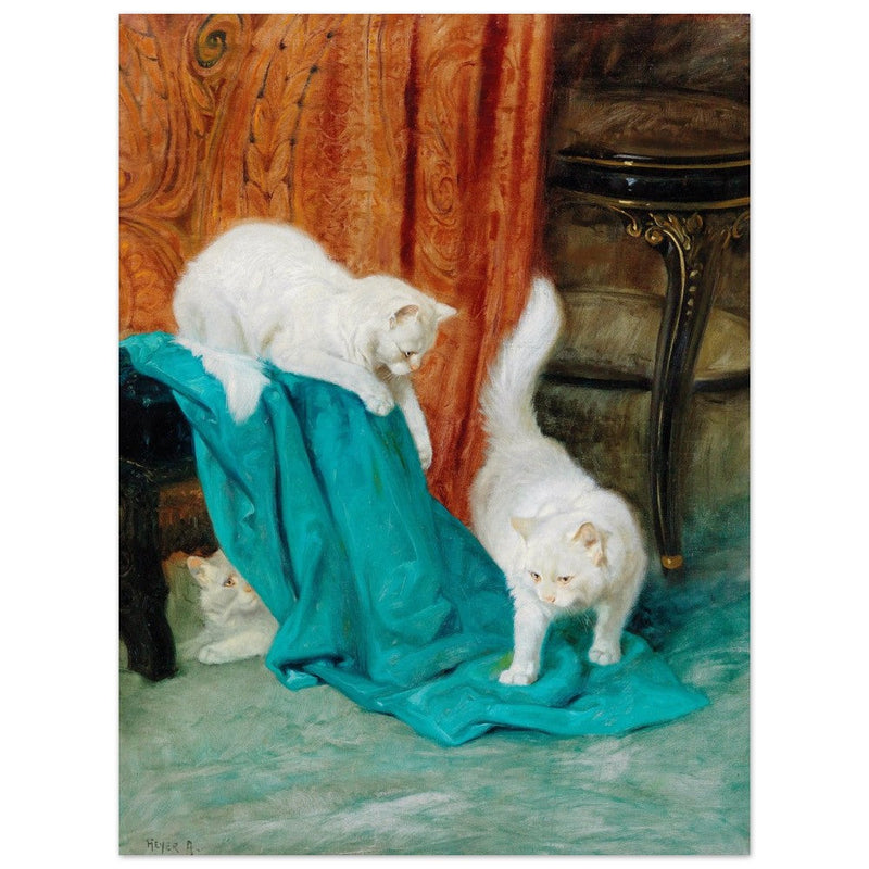 Cats playing by Arthur Heyer.