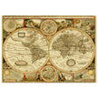 Old World Map of 1651 by John Speed. Vintage Double Hemisphere cartography of the XVII century .