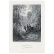Gustave Dore illustration of King Arthur legend . The Dawn of Love. From the book Idylls of the King by Alfred Tennyson.