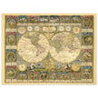 Ancient world map of 1776 by Abbe Clouet Double hemisphere world map.