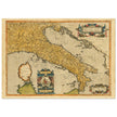 Ancient map of Italy by Abraham Ortelius. Vintage historic map.