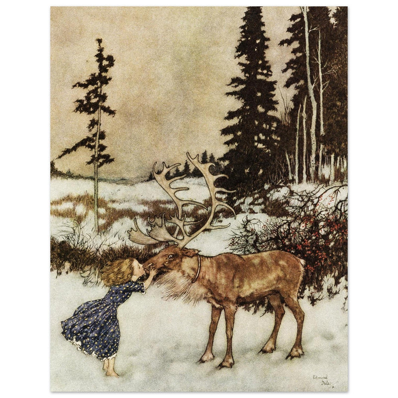 Illustration by Edmund Dulac for The Snow Queen by Hans Christian Andersen.