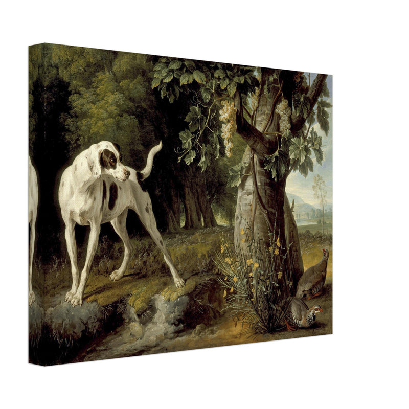 Landscape with a Dog and Partridges painting by Alexandre François Desportes 1719
