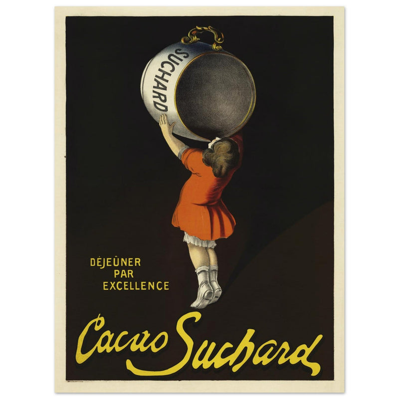 Cacao Suchard vintage advertising poster of 1911 made by Leonetto Cappiello.