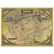 Ancient map of Flandria by Abraham Ortelius 1584. Vintage map  .