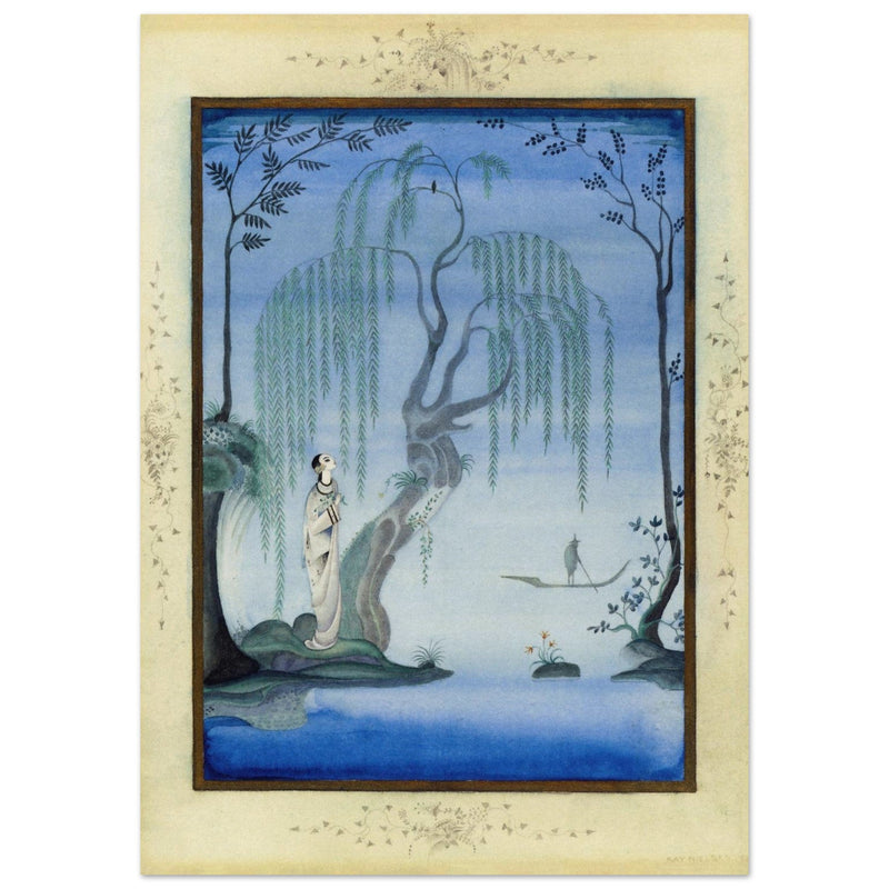 Kay Nielsen and his illustration The Nightingale from Fairy Tales by Hans Andersen.