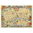 Children map of London vintage print 1938 by Leslie George Bullock