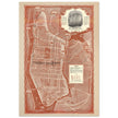 1938 New York City map. Created as an advertisement for the Roosevelt Hotel it includes major streets of Manhattan