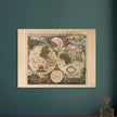 Ancient world map poster 17th century Nova Totius Terrarum Orbis Tabula