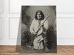 Geronimo Apache leader.  Portrait of native american indian.