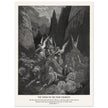 Gustave Dore The Bible engraving print . The Vision of the four chariots illustration .