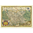 Ancient historic map of Saxony, Meissen, and Thuringia by Abraham Ortelius.