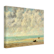 The calm sea by Gustave Courbet 1869.  antique painting.