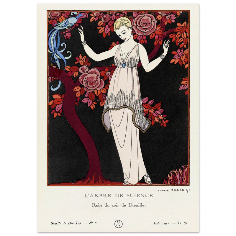 George Barbier The Tree of Knowledge vintage illustration 1914.