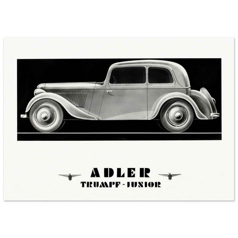 Adler Trumpf Junior Cabrio limousine car vintage print reproduction.