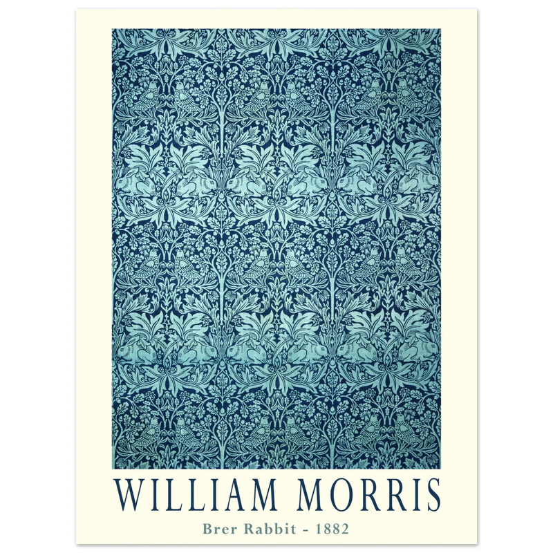 William Morris Brer Rabbit wallpaper vintage design.