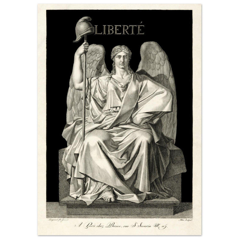 Liberté ( Liberty ) engraving , created by Louis Jean Allais (engraver, 1762–1833).