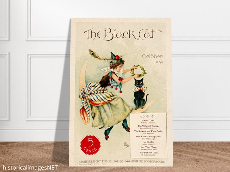 The Black cat vintage poster of the XIX Century.