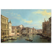 Grand Canal in Venice Italy. Antique painting by Canaletto 1738.