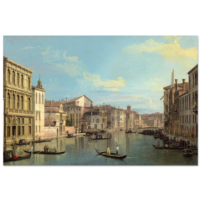Grand Canal in Venice Italy. Antique painting by Canaletto 1738.