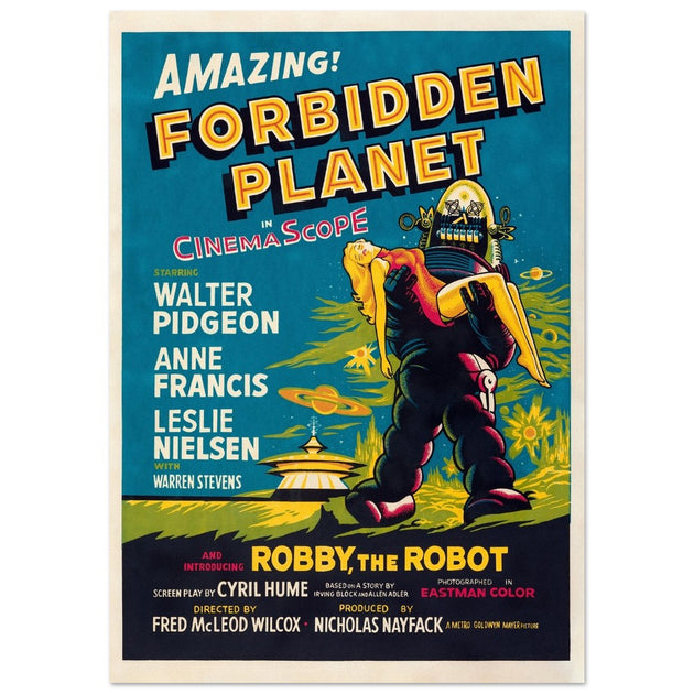 Forbidden Planet movie poster.