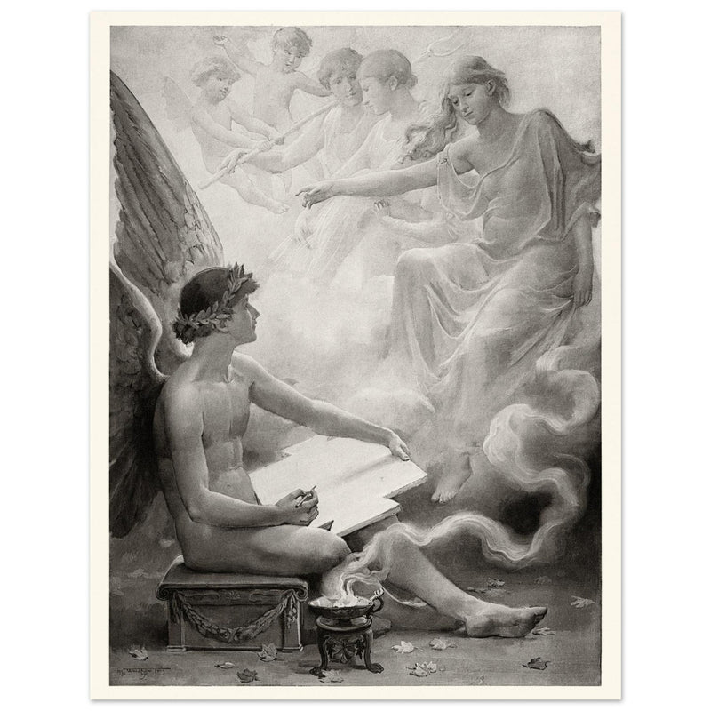 Fancy  Vintage print by Will Hicok Low, illustration for John Keats’ Odes and Sonnets (1887)