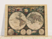 Double hemisphere old world map by Frederik de Wit. Nova Totius Terrarum Orbis Tabula