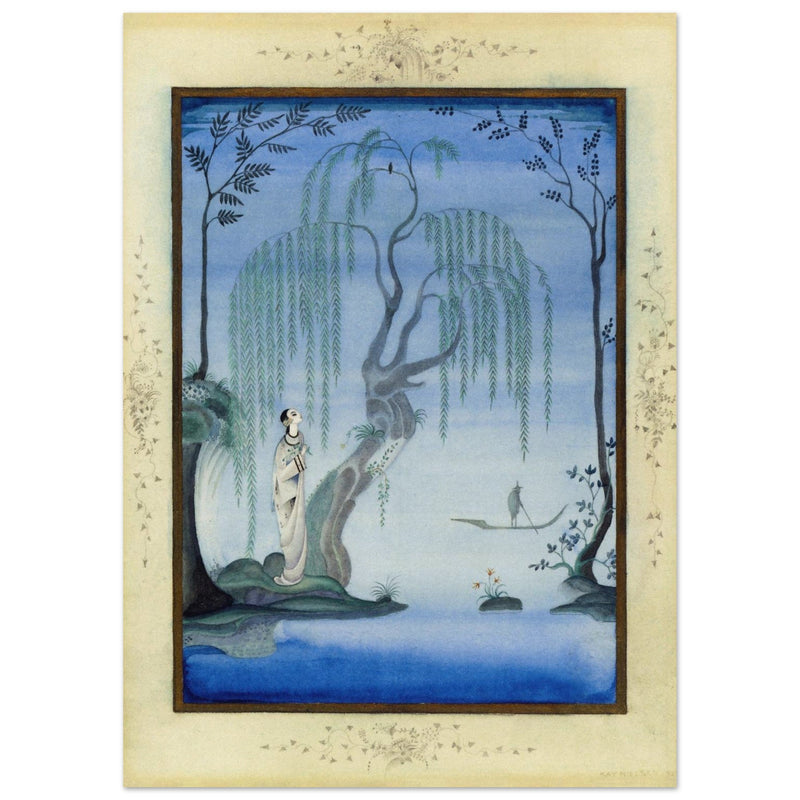 Kay Nielsen and his illustration The Nightingale from Fairy Tales by Hans Andersen.