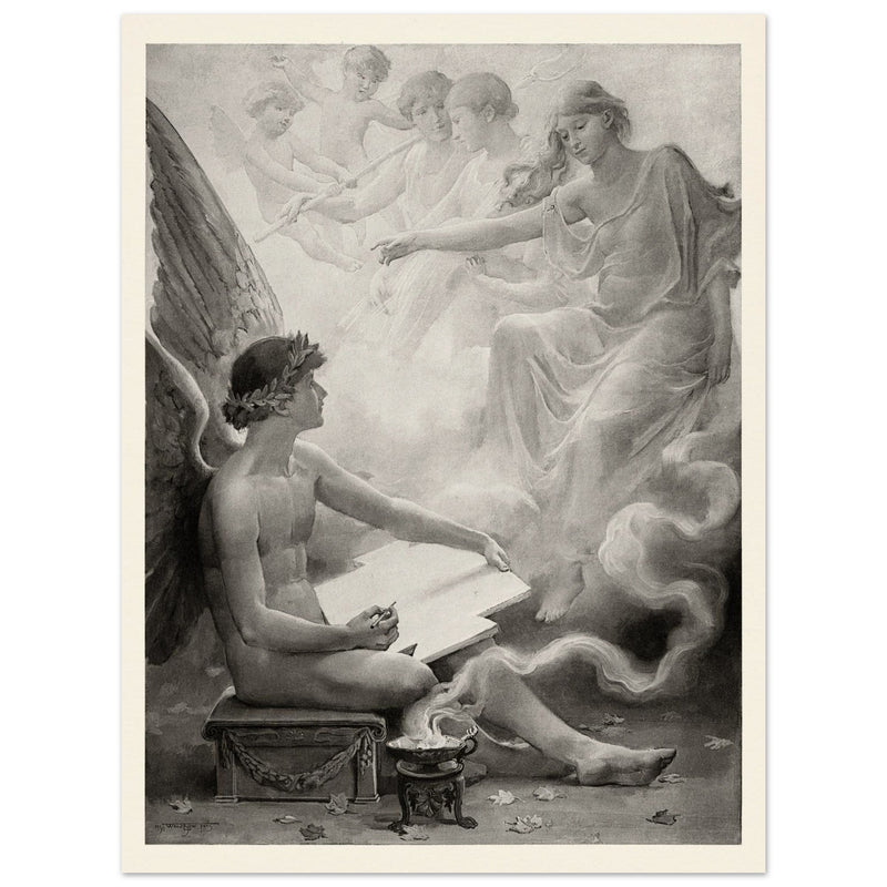 Fancy  Vintage print by Will Hicok Low, illustration for John Keats’ Odes and Sonnets (1887)
