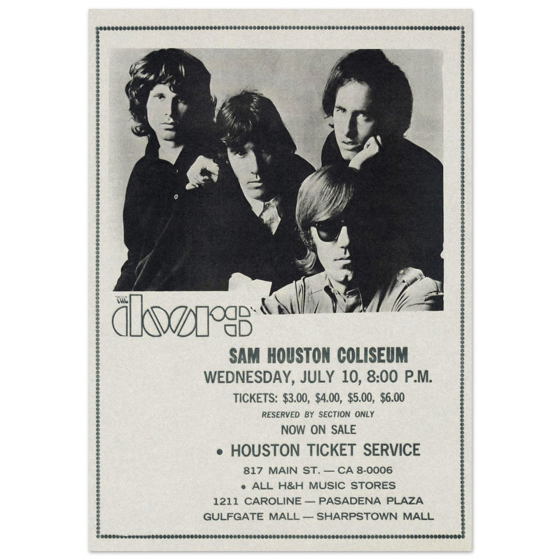 The Doors concert at the Sam Houston Coliseum in 1968.