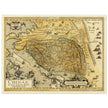 Vinatge old map of China Ancient asian cartography by Abraham Ortelius.