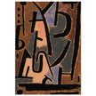 Paul Klee Bedrohliche Zeichen ( Threatening signs ). Abstract painting.  artwork. Wallart