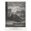 Gustave Dore The Bible engraving print . Ezra in prayer illustration .