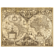 Ancient world map vintage reproduction of the XVII century by Nicolaes Geylekerck