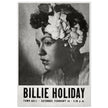 Billie Holiday concer music poster in New York City Town Hall in 1946.