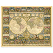 Ancient world map of 1776 by Abbe Clouet Double hemisphere world map.