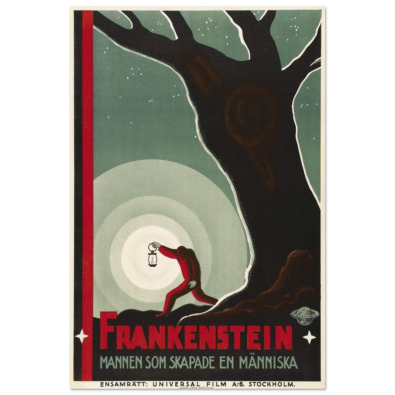 Frankenstein movie poster. Sweddish version.