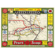 London Undergroud routes city map 1908.