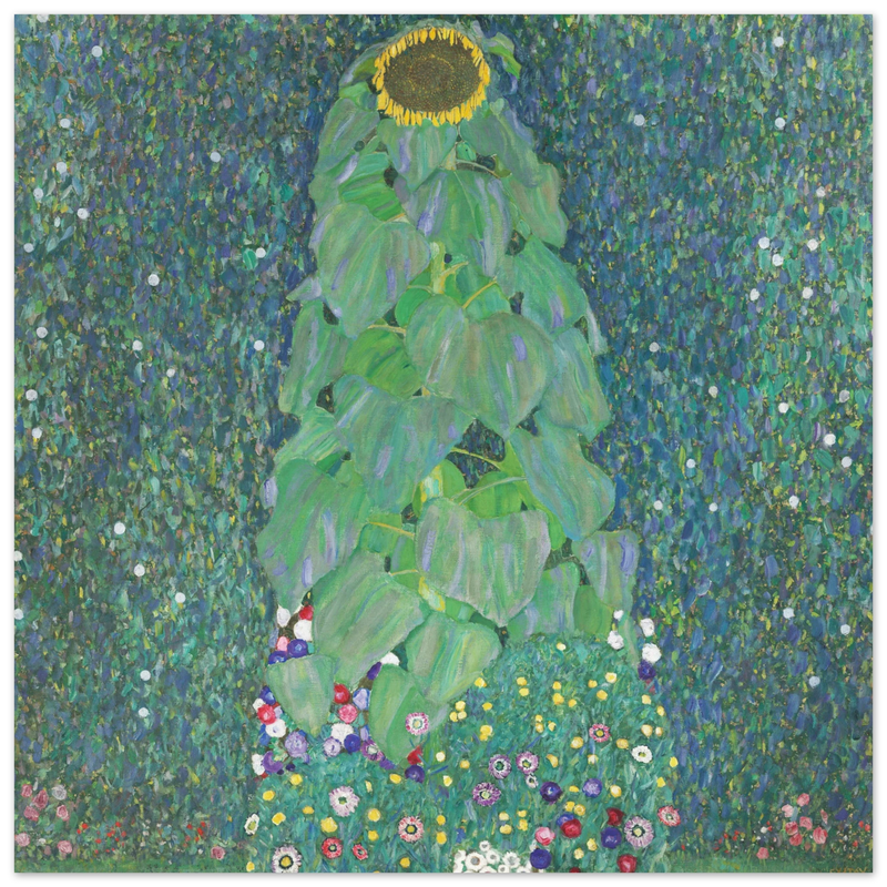 Gustav Klimt Sunflower painting.