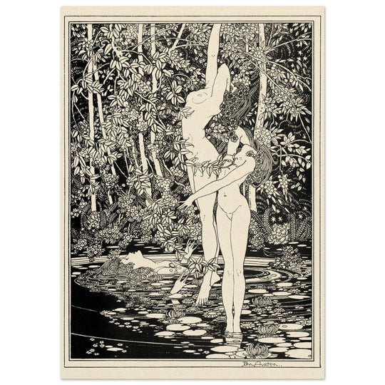 John Austen illustration for Hamlet The death of Ophelia