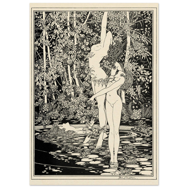 John Austen illustration for Hamlet The death of Ophelia