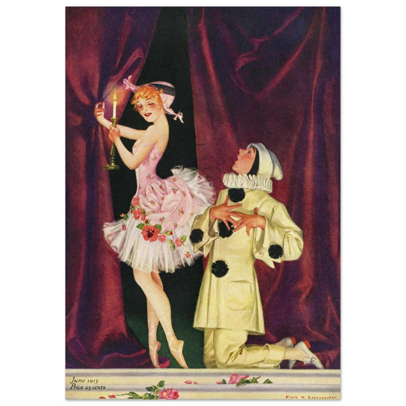 Frank Xavier Leyendecker vintage illustration for famous magazine cover.