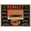 Renault Billancourt vintage poster 1920 Seine models .