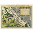 Terra Santa Nova Tabula. Ancient map of Holy Land by Sebastian Munster.